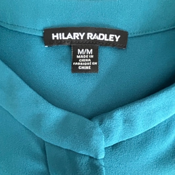 Beautiful half zip pullover Hillary Radley tunic length blouse size M - Picture 10 of 11